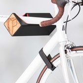 D Strap - Design - Lederen band - Hoogwaardig Zwart Leer - Accessoire Fiets Ophangsysteem - L (38-60cm)