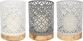 SIL INTERIORS - WINDLICHT - KAARSHOUDER - LICHTGRIJS