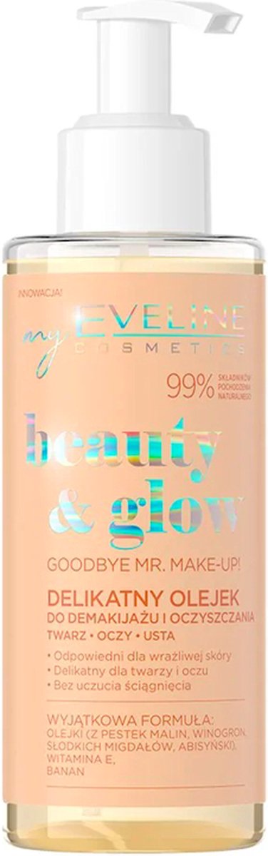 Eveline Cosmetics Beauty & Glow Delicate Make-up Removing And Cleansing Oil 145ml