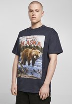 Urban Classics Heren Tshirt -M- Alaska Vintage Oversize Blauw