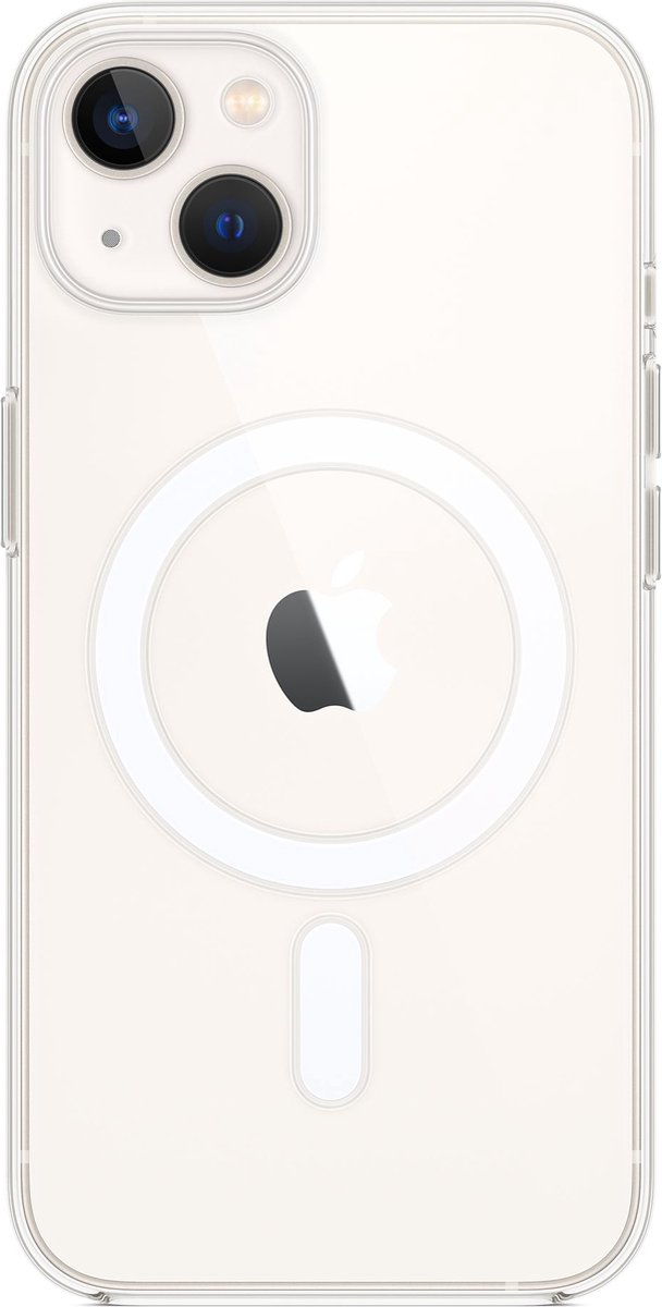 Hozard® MagSafe case voor iPhone 13 Mini Transparant - Transparant Hard Case - Hoesje Siliconenhoesje compatible - Voor Mobiele Wallet Kaarthouder Autohouder - Voor Apple MagSafe accessoires