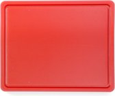 Hendi Snijplank met sapgeul - Rood (Rauw vlees) - HACCP 32,5x26,5 cm