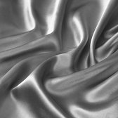 Beauty Silk Hoeslaken Satijn Zilver Grijs 140 x 200 cm - Glans Satijn