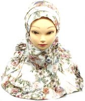 Mooie Hoofddoek, gebloemde hijab.