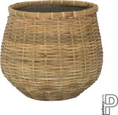 Pottery Pots Pot de Fleurs Jardinière Ciment- Bamboe D 35 cm H 30 cm