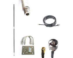Helium Antenne 10.5dBi 2.2m 868Mhz EU868 LORA GSM 5m RG58 Kabel Rak Nebra Bobcat HNT Hotspot miner SyncroBit LoraWan