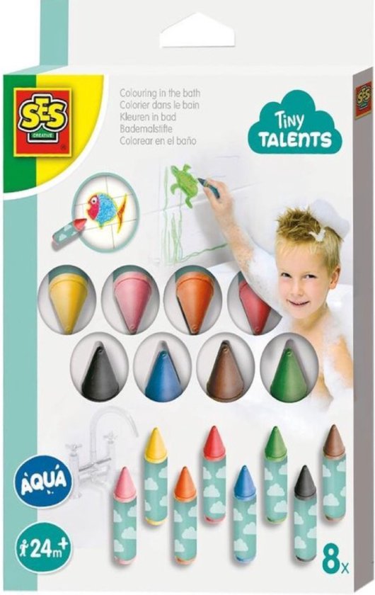 SES - Kleuren in bad 8 pack - Tiny talents