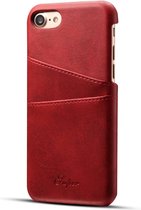 Mobiq Leather Snap On Wallet Case iPhone SE (2022 / 2020) | iPhone 8 | iPhone 7 | PU lederen Backcover met ruimte voor pasjes | Wallet Case Slim Apple iPhone SE (2022 / 2020) / 8 /