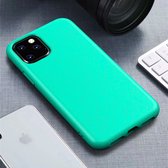 iPhone 11 Eco Hoesje - Flexibel Telefoonhoesje Bio Degradable - Mobiq Flexibel Eco Hoesje turqoise - Geschikt voor iPhone 11