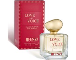 Bloemig, Houtachtige, Musk merkgeur voor dames - JFenzi - Eau de Parfum - Love and Voice - 100ml ✮✮✮✮✮ - Cadeau Tip !