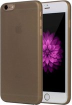 Mobiq Ultra Dun Hoesje iPhone 6S Plus | iPhone 6 Plus - Flinterdun Backcover hoesje | Frosted semi clear hoes SLIM | 0,3 mm Ultra thin case voor Apple iPhone 6 Plus / 6S Plus (5.5