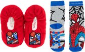 SPIDER-MAN PANTOFFELS INCLUSIEF BADSTOF SOKKEN MET ANTISLIP MAAT 25-26