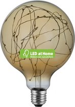 LEDatHOME - LED Globe G125 Gloeilamp - Duizend Lampen Goud 2W E27 2000K