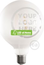 LEDatHOME - LED Light Bulb Globe G125 gebogen spiraalvormige gloeidraad - Tattoo Lamp® Custom Design 4W E27 2700K