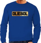 Oliebol foute Oud en Nieuw sweater - blauw - heren - Jaarwisseling outfit L