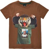 The New t-shirt jongens - camel - Tnvillum maat 110/116