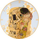 Goebel® - Gustav Klimt | Wand Klok "De Kus" | Glas, 30cm, met echt goud