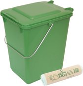 Bio afvalemmer 10 liter groen + 1 rol biozakken 10 liter - GFT afval