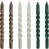 Candle Party X Kyra Vetketel - gedraaide kaarsen - swirl kaarsen - dinerkaarsen - Spiraal Season Mix 2