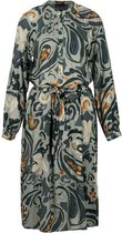 River Woods Midi-jurk in viscose in blauw