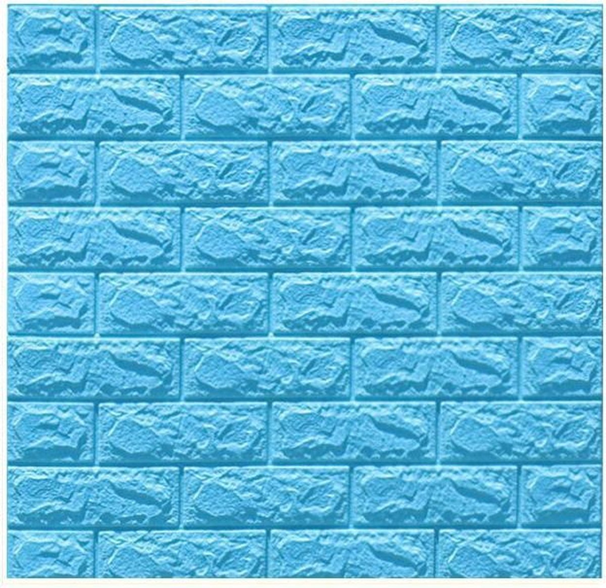 BrightWise® Tegelsticker 10-Pack Blauw – Zelfklevende Muursticker Baksteen – Plaktegels –Tegelstickers – Zelfklevende tegels – Tegel muurstickers zelfklevende – Tegelstickers badkamer – Plaktegels keuken – Waterdicht