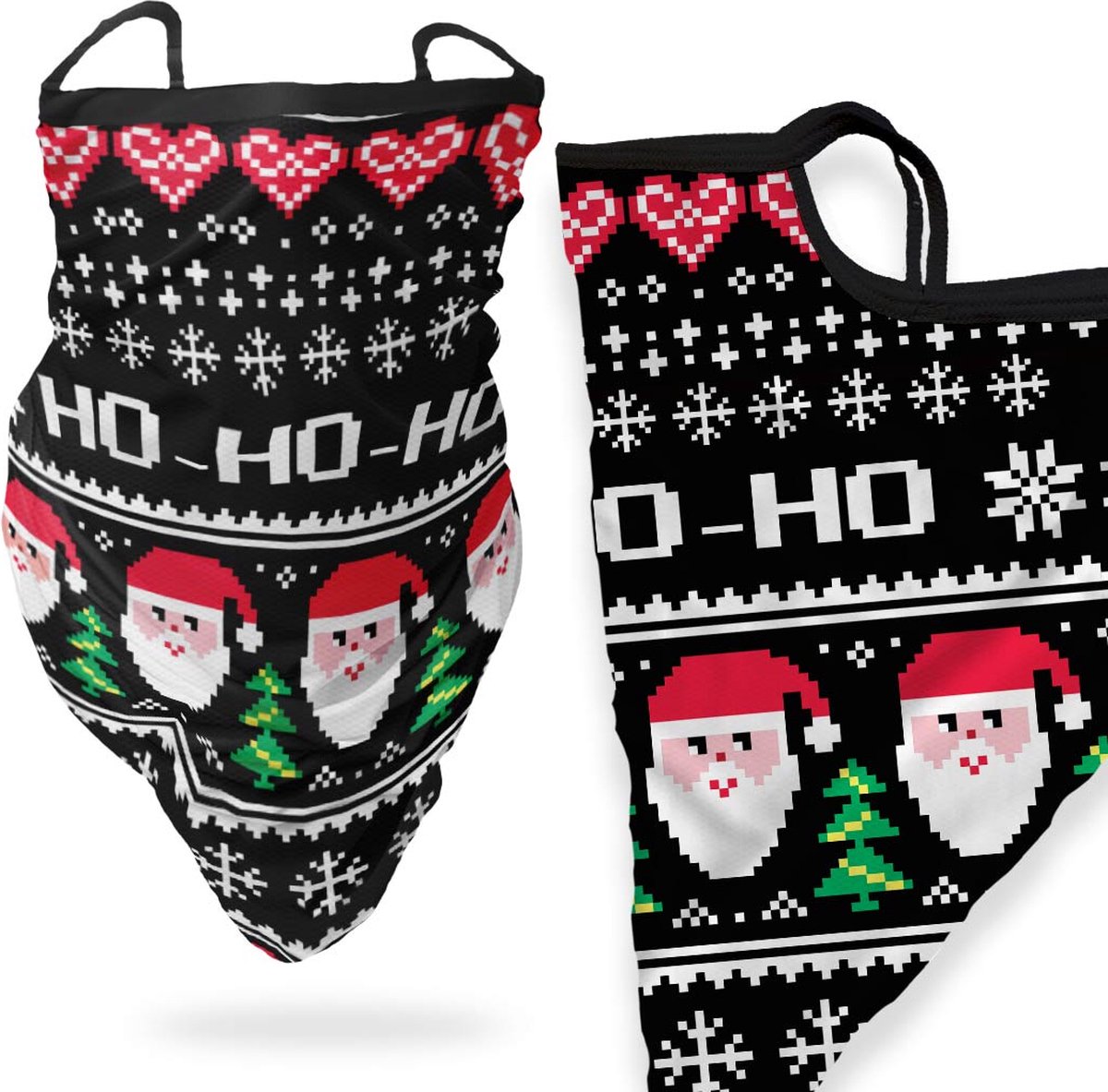 Flappy Facemask /LONG Retro Santa Game