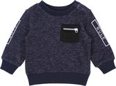 Donkerblauwe sweater Little Trouble Maker 0-3m 62 cm