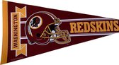 USArticlesEU - Washington Redskins - Helm logo - NFL - Vaantje - American Football - Sportvaantje - Pennant - Wimpel - Vlag - Rood/Geel/Wit - 31 x 72 cm