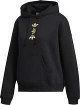 adidas Originals Lrg Logo Hoodie Sweatshirt Vrouwen Zwarte 40