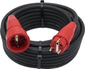 Verlengsnoer - 30 meter - 3G1.5 - Neopreen - IP44 - Randaarde - Rode stekkers - Verlengkabel