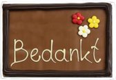 Chocolade -  Bedankt - Tablet in doosje - In cadeauverpakking