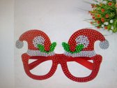 Special- diamond painting- Bril - puntmuts - rood - Exclusive