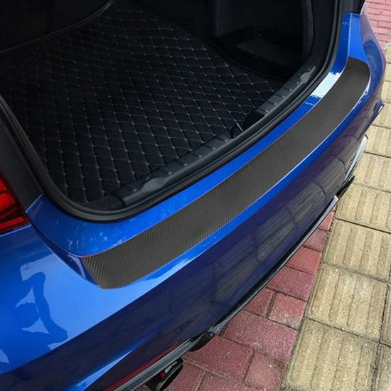 Auto Kofferbak Bumper Guard Strip voor Cupra Born I 2021-2024, Anti-kras Koolstofvezel Achterbumper Protector Cover, krasbestendig Bumperbescherming