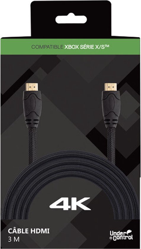 Câble HDMI Under Control 4K Xbox Series X et S - 3 mètres