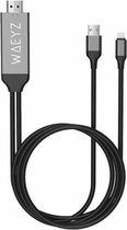 WAEYZ - Geschikt voor Apple iPhone iPad - Lightning to HDTV HDMI Kabel 2 Meter voor films Video afspelen compatible voor iPhone en iPad