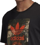 adidas Originals Camo Tongue Tee T-shirt Mannen Zwarte Xs