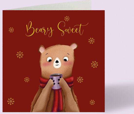 Kesote 3D Pop Up Christmas Card Set, 6 Pieces Greeting