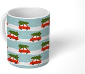 Mok - Koffiemok - Kerst - Kerstboom - Design - Mokken - 350 ML - Beker - Koffiemokken - Theemok