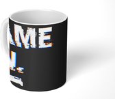 Mok - Koffiemok - Game - Quote - Zwart - Wit - Mokken - 350 ML - Beker - Koffiemokken - Theemok