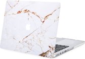 iMoshion Design Laptop Cover MacBook Pro 15 inch Retina - White Marble