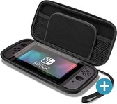 Nintendo Switch hoesje - zwart + Screenprotector Glas