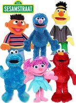 Sesamstraat Familie Pluche Knuffel Set van 6 Stuks! (30 cm) | Sesame Street Peluche Plush Toy | Speelgoed knuffelpop knuffeldier voor kinderen | Sesam Straat Bert, Ernie, Elmo, Cookie Monster