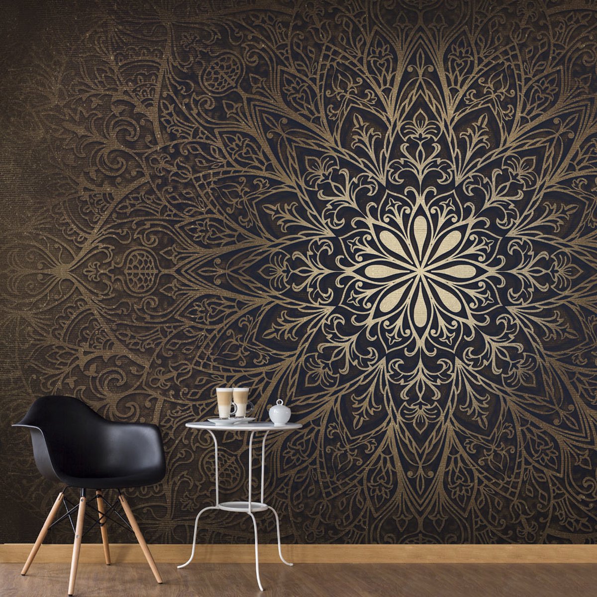 343cm X 245cm - Zelfklevend fotobehang - Mandala, 8 maten, premium print