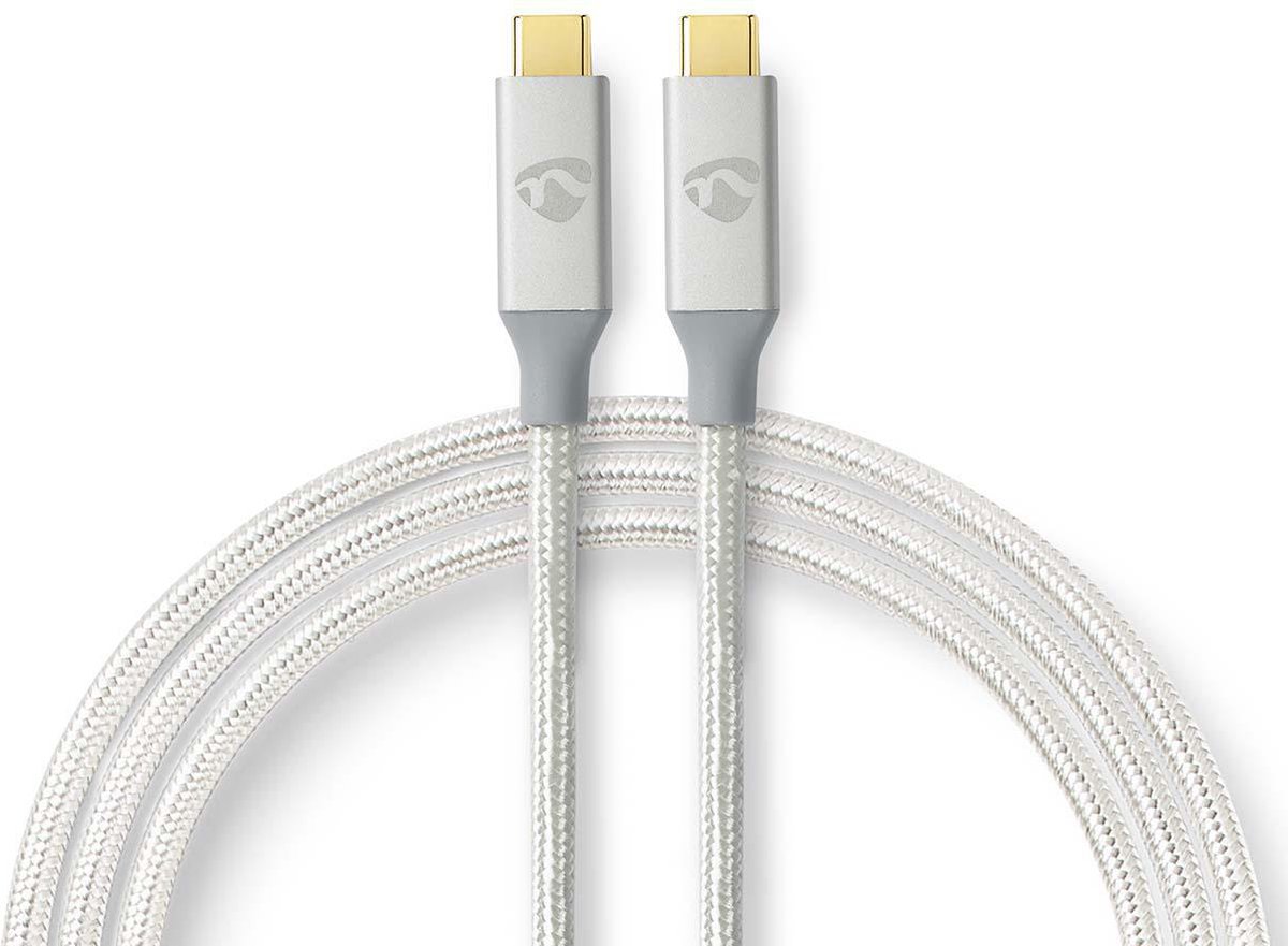 NEDIS CCTB64020AL10 USB-kabel 1,00 m Zilver