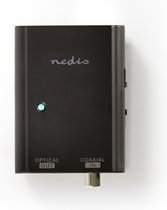 Nedis Digitale Audioconverter - 1-weg - Input: 1x S/PDIF (RCA) - Output: TosLink Female - eARC - Manueel - Antraciet
