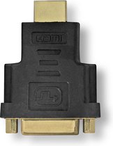 Nedis HDMI-Adapter - HDMI Connector - DVI-D 24+1-Pins Female - Verguld - Recht - ABS - Antraciet - 1 Stuks - Doos