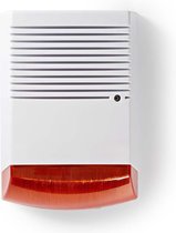 Dummy Beveiligingsalarm - IP44 - Batterij Gevoed - Buiten - Oranje / Wit