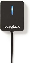 Hub USB compact Nedis avec 4 ports - USB2.0 - alimenté par bus / noir - 0,10 mètre