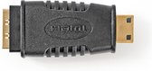 Nedis HDMI™-Adapter - HDMI™ Mini-Connector - HDMI™ Female - Verguld - Recht - ABS - Zwart - 1 Stuks - Blister