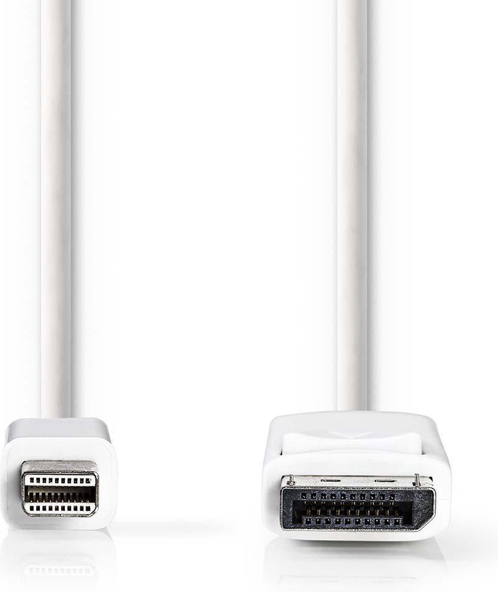Mini-DisplayPort - DisplayPort-kabel | Mini-DisplayPort male - DisplayPort male | 2,0 m | Wit